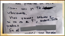 Gesshel denuncia amenazas de taxistas que la acosaron y quemaron el coche de su papá en 2017 tras 5 años le dejaron una nota que la aterrorizo